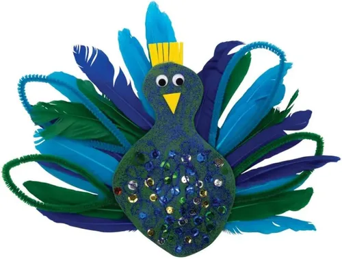 Vista 5 de Plumas de pato - Surtidos de colores brillantes
