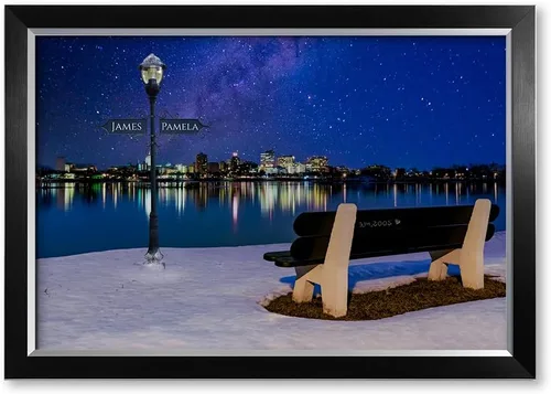 Vista 121 de IPIC - Personalized Framed Canvas with Custom Street Sign in Boston Personalized Street Signs with Names, Custom Canvas Print, Boston Sunset