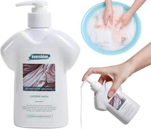 Vista 8 de Detergente de lencería - Doble concentrado, aroma a dama, delicado líquido de limpieza de ropa interior, 10.14 onzas líquidas (1, jazmín)