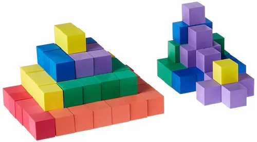 Vista 7 de hand2mind Bloques de madera, cubos de conteo para matemáticas infantiles, bloques de 1 pulgada para manualidades preescolares, manipuladores