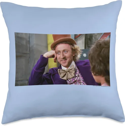 Vista 5 de Willy Wonka Chocolate Factory Condescendiente Wonka - Almohada de 15.7 x 15.7 in, multicolor