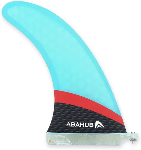 Vista 8 de Abahub Aleta central única SUP de 9/10 pulgadas con 1 tornillo de aleta sin herramienta, aletas de repuesto de SUP reforzadas con fibra de vidrio
