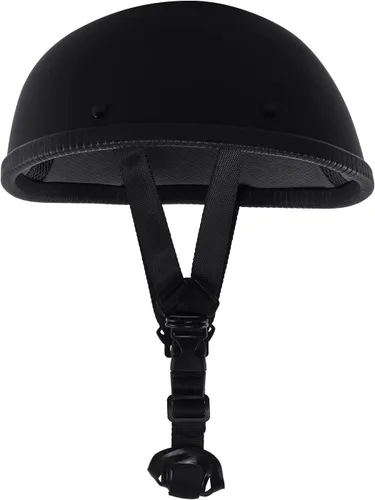 Vista 2 de [Usado] Sange Motocicleta DOT medio casco correa de liberación rápida cara abierta casco retro para Cruiser Scooter Chopper
