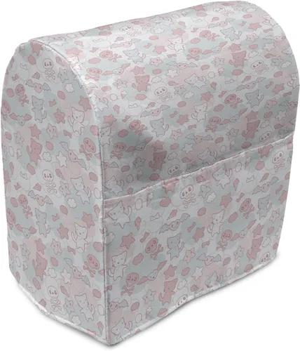 Vista 19 de Ambesonne Funda moderna para batidora, patrón de estrellas pequeñas como diamantes para la oficina en casa, arte contemporáneo, organizador