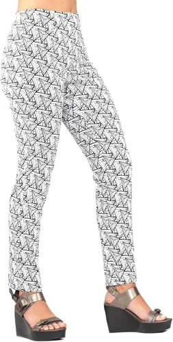 Vista 3 de Lior paris Sammy Essential - Pantalones de pierna recta de longitud completa para mujer, con estampado geométrico