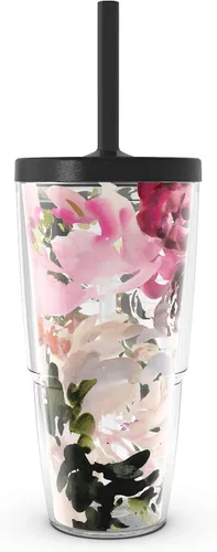 Vista 14 de Tervis Kelly Ventura - Colección Floral hecha en Estados Unidos Vaso aislado de doble pared para viajes mantiene las bebidas frías y calientes, 24