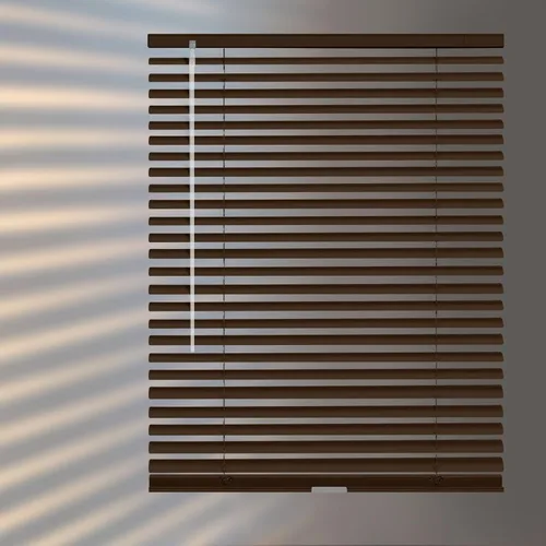 Vista 8 de Minipersianas de aluminio para ventanas sin cordones, persianas horizontales para ventanas para ajuste de luz, persianas venecianas de metal
