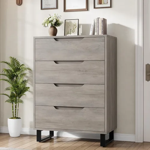 Vista 8 de Garvee 5 cómodas para dormitorio, cajón vertical de 50.5 pulgadas con almacenamiento