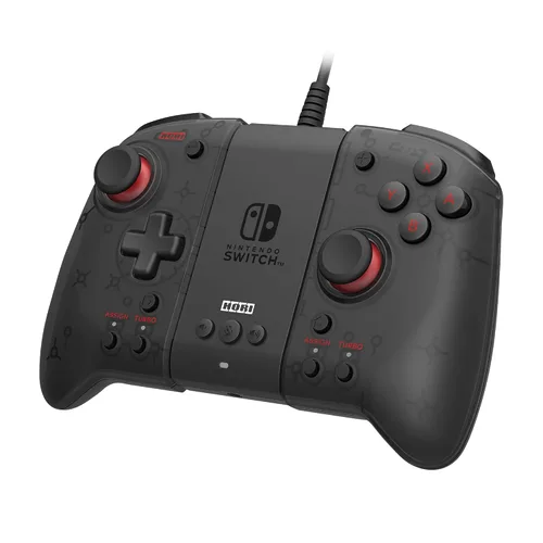 Vista 6 de HORI Split Pad Pro Attachment Set - Ergonomic Controller for Handheld Mode & Wired Controller - Officially Licensed By Nintendo - Nintendo Switch