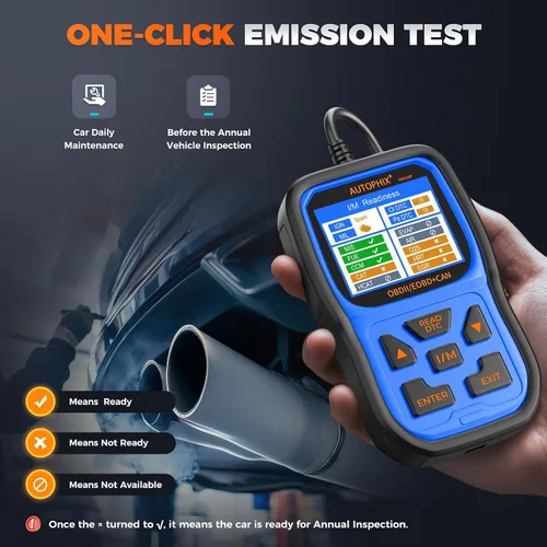Vista 5 de AUTOPHIX Escáner OM126P+ OBD2, lector de código de luz de verificación del motor, escáner de código de automóvil para diagnóstico automotriz, leer