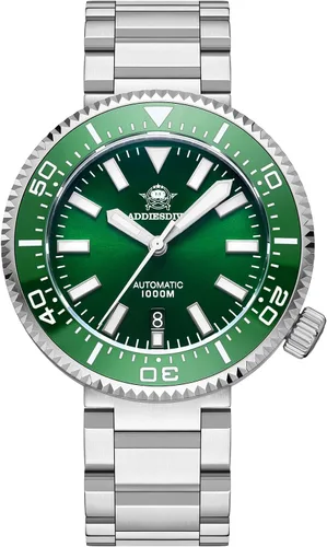 Vista 11 de ADDIESDIVE Diver 1000 M NH35 Reloj de buceo automático para hombre con 2545 azul acero/8215