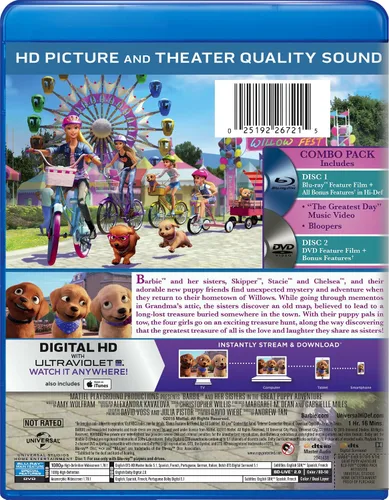 Vista 3 de Barbie & Her Sisters in The Great Puppy Adventure Blu-ray