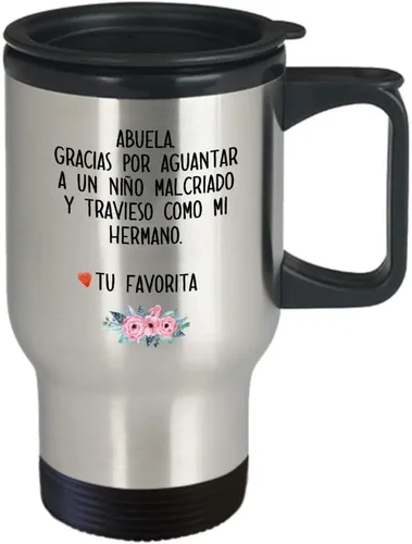 Vista 2 de TAZA ABUELA - ENVIO GRATIS! - MEJOR REGALOS GRACIOSOS - TAZA TERMICA PARA LA ABUELA