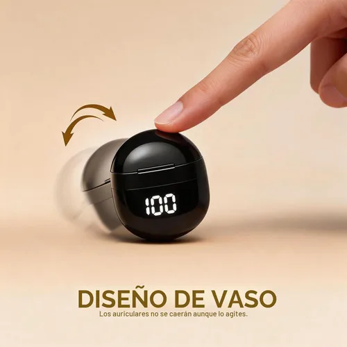 Vista 2 de Auriculares invisibles pequeños para dormir, auriculares inalámbricos