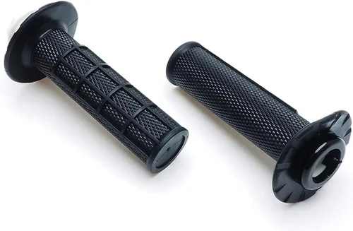 Vista 5 de Puños antideslizantes para manillar de acelerador giratorio para motocicleta, motocross (negro)
