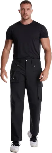 Vista 5 de Mr.Stream Pantalones BDU de trabajo con múltiples bolsillos para hombre