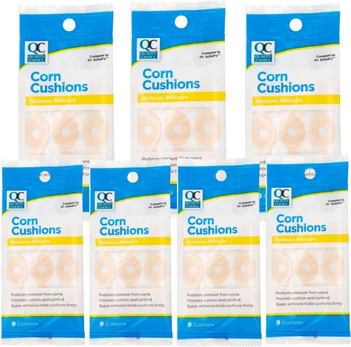 Vista 8 de Quality Choice Cojines de maíz para dedos de los pies y los pies. Almohadillas de espuma suave para aliviar la presión. Protege de la fricción