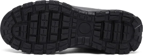 Vista 4 de Botas de invierno impermeables de cuero para hombre zapatos de senderismo para exteriores