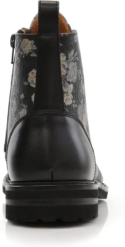Vista 4 de Polar Fox Brooke MPX806061 - Botas Chukka de lana y cuero con cordones y cierre de cremallera