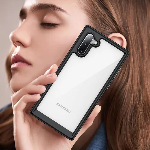 Vista 7 de Funda para Samsung Galaxy Note 10 [360 parachoques de goma completa y cubierta trasera transparente de PC] a prueba de golpes dura ultrafina funda