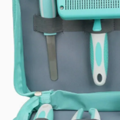 Vista 6 de 6 Pcs Pet Grooming Kit with Dog Brush, Comb, Clipper, File
