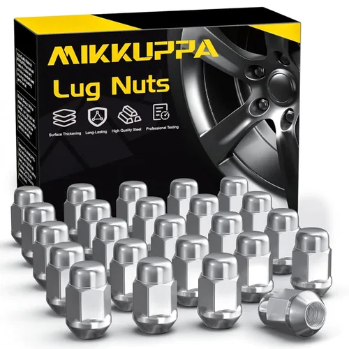 Vista 12 de MIKKUPPA Tuercas de llanta de 1/2-20, repuesto para tuercas de rueda Jeep Negro