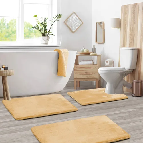 Vista 157 de Clara Clark Alfombra de Baño 24" x 17" - Alfombras de Baño, Tapete de Baño de Espuma Viscoelástica, Afelpado, Acogedor, Ultra Suave, Antideslizante