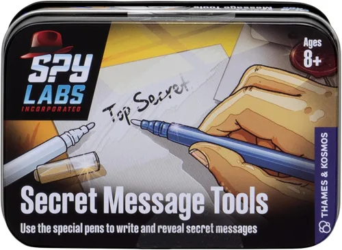 Vista 2 de Thames & Kosmos Spy Labs Inc: Herramientas de mensajes secretos intercambian información confidencial con bolígrafos secretos Herramientas