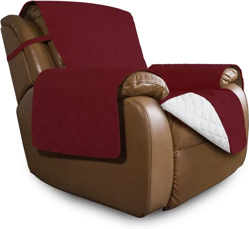 Vista 255 de Easy-Going - Funda reversible para sofá, resistente al agua, con varillas de espuma y correas elásticas, protector de muebles para mascotas y perros