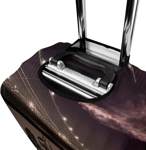 Vista 5 de Funda lavable para equipaje, protector de maleta, decoración de puente de Brooklyn, se adapta a maletero de 22 a 24 pulgadas, para viajes, verano