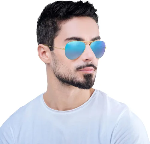 Vista 7 de Ray-Ban Rb3025 Classic - Lentes de sol con espejo, diseño de aviador para mujer