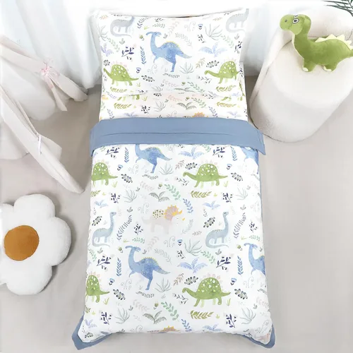 Vista 14 de Pea Pod Juego de ropa de cama de muselina para niños pequeños arcoíris de 3 piezas - Ropa de cama suave y transpirable para cuna con sábana