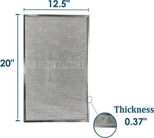 Vista 2 de Air Filter Factory Filtro de aluminio de repuesto para Honeywell 203369, F50F1057, F50E1349, F50E1331, F50E1067, F50A1116, F50F1040 fabricados