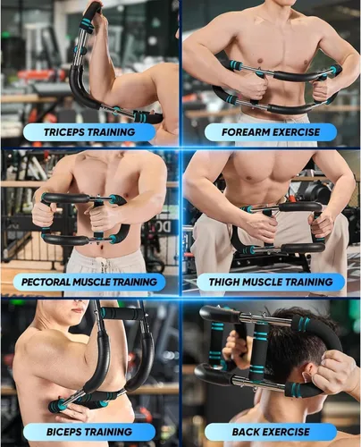 Vista 2 de Entrenador de Brazo Twister, Equipo de Entrenamiento de Pecho Ajustable de 40-100 lb, Entrenador de Brazo Power Twist, Fortalecedor de Antebrazo