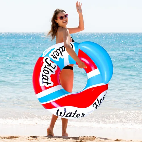 Vista 10 de Flotador de piscina para adultos, flotadores de playa para adultos, balsas inflables, sofá de aire para piscina, silla flotante, con dos asas, ideal