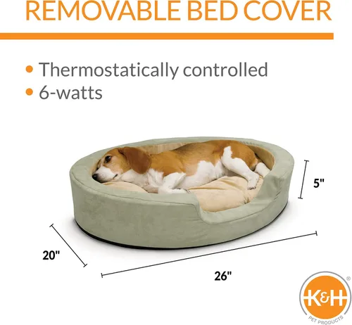 Vista 2 de K&H Pet Products - Cama térmica para mascotas con calefacción