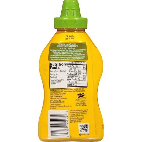Vista 2 de French's True Organics - Mostaza amarilla clásica, 12 onzas