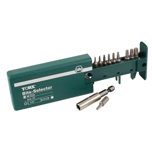 Vista 2 de Wiha Selector de bits Torx (T5-T30) y juego de selectores de bits hexagonales