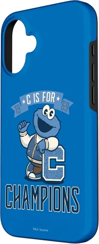 Vista 2 de iPhone 16 Sesame Street Cookie Monster C es para Champions Case
