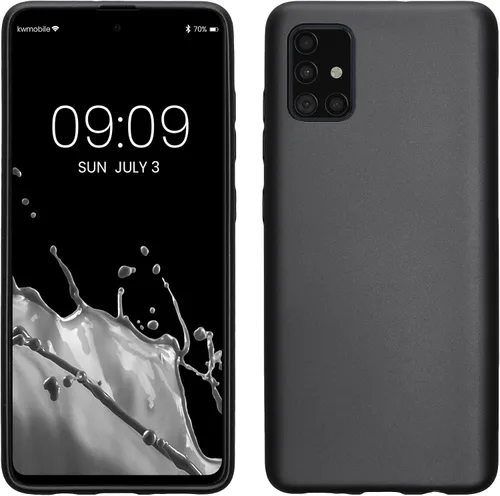 Vista 14 de kwmobile Funda compatible con Samsung Galaxy A51 - Funda protectora de silicona TPU suave y delgada - Arctic Night
