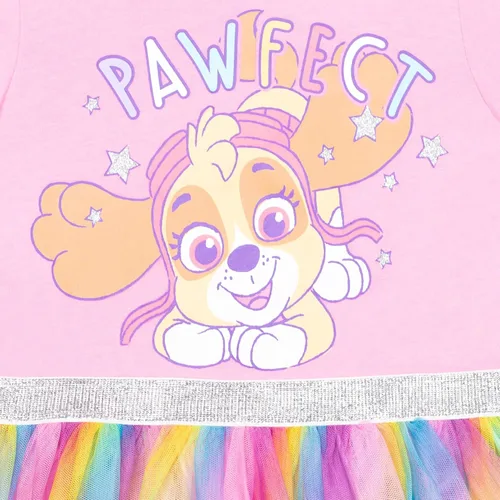 Vista 7 de Paw Patrol Skye - Vestido de tul y coleteros para niñas pequeñas (2T - 7-8)