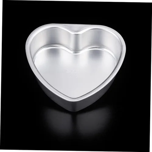 Vista 5 de TIDTALEO Molde de pastel de corazón Molde de aluminio para tartas Decoración de corazón Moldes de chocolate Fondant Microondas Placa para hornear