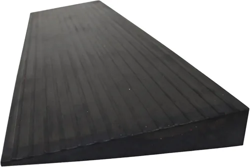 Vista 8 de Rampa de umbral de goma sólida antideslizante, 11000 libras, de goma sólida, portátil, para patineta, color negro, 3.9 x 35.4 x 0.4 pulgadas