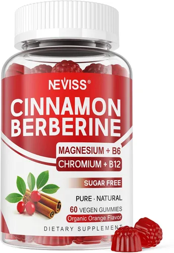 Vista 8 de Gomitas de Berberina con Canela de Ceilán 2000mg Sin Azúcar, Suplemento Orgánico de Berberina HCI con Canela de Ceilán, Melón Amargo, Té Verde