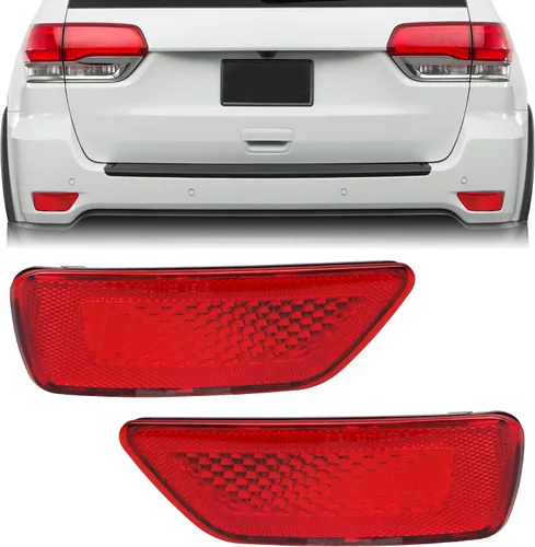 Vista 4 de HERCOO Lámpara reflectora de parachoques trasero compatible con Jeep Grand Cherokee 2012-2018, Patriot 2013-2017, Dodge Journey 2012-2020, paquete
