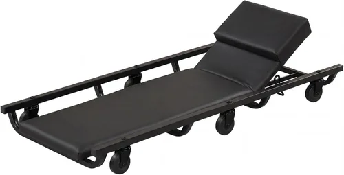 Vista 18 de Goplus Enredadera mecánica plegable 3 en 1 de 36 pulgadas, acuéstate o Negro