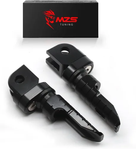 Vista 11 de MZS Estriberas de motocicleta, estriberas delanteras ajustables dobles CNC para el pie del conductor, reposapiés negro compatible con FZ07 FZ09 FZ10