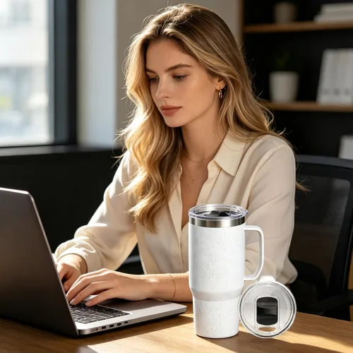 Vista 7 de Tapa de repuesto compatible con la taza Stanley The Everyday Suburban de 24