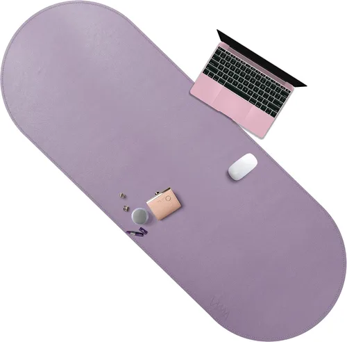 Vista 41 de Vyaaa 63" x 24" PU Leather Desk Mat, Black Large Mouse Pad Extra Large Office Desk Mat, Non-Slip Desk Blotter, Laptop Desk Pad, Waterproof Desk
