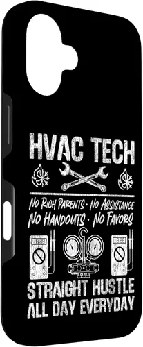 Vista 3 de HVAC Technician Tech Vintage HVAC Tech No Rich Parents No Case for iPhone 16